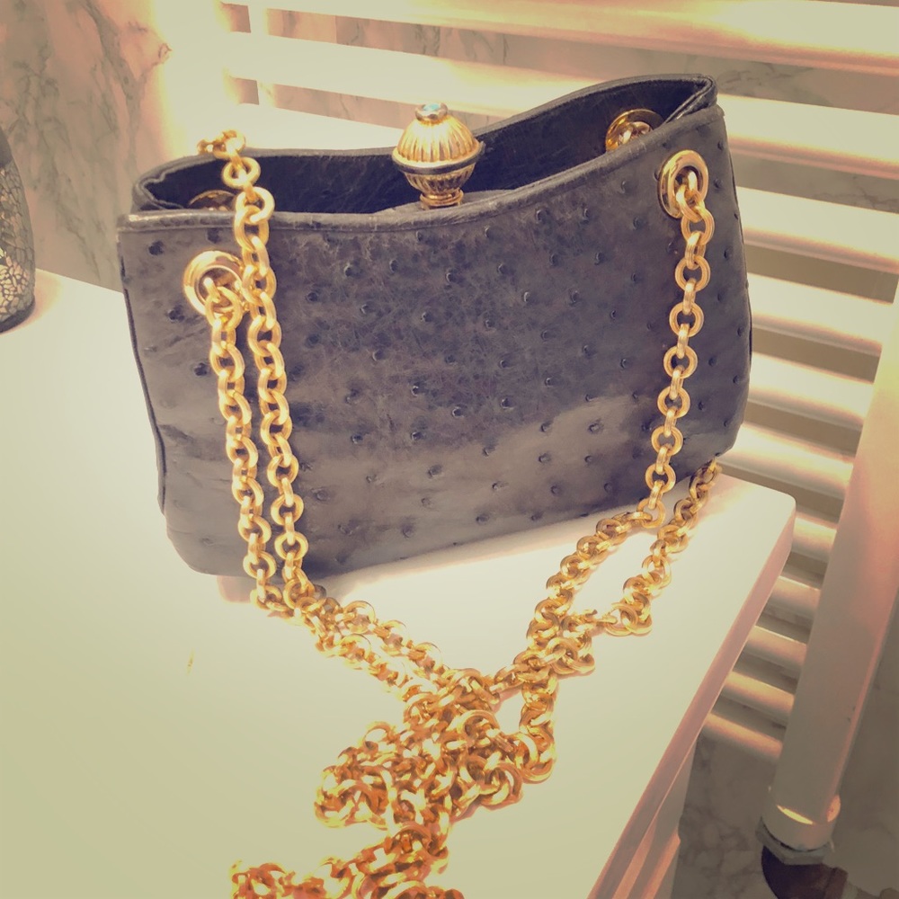 Judith Leiber Real Ostrich Evening nah